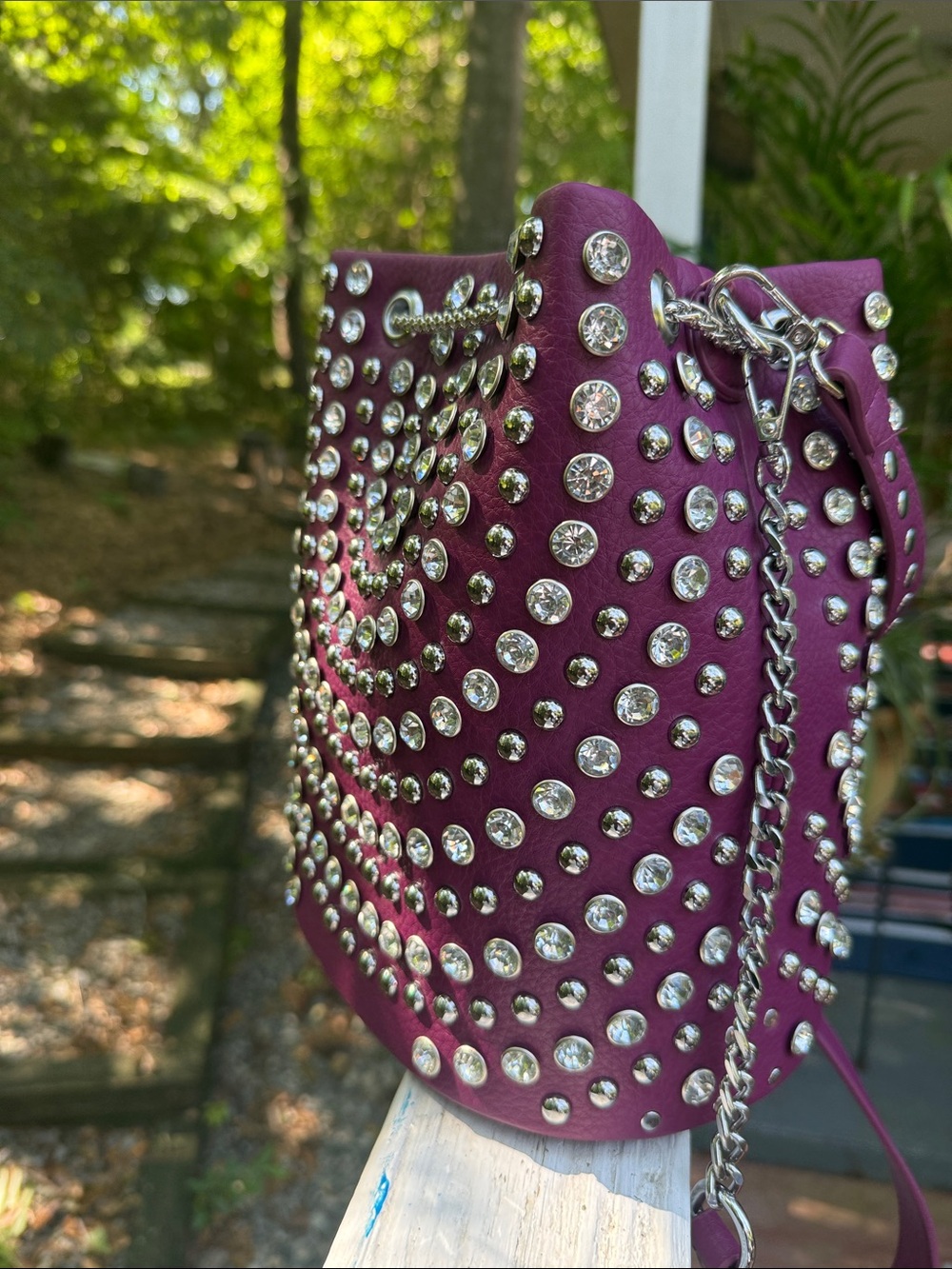Purple Rhinestone Bag - Picture 5 of 5